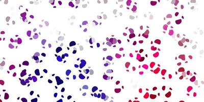 Light purple pink vector backdrop with chaotic shapes