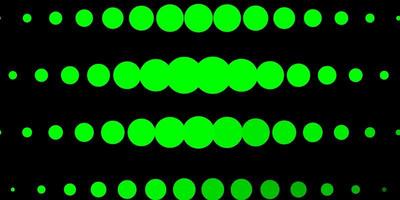 Dark Green vector pattern with spheres