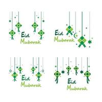 Eid mubarak background stars for celebrate eid ul fitr vector