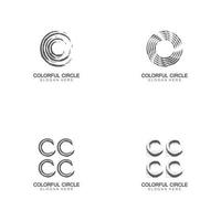 plantilla de vector de diseño de logotipo de círculo