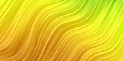 Light Green Yellow vector layout with wry lines