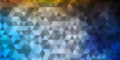 Light Blue Yellow vector background with polygonal style