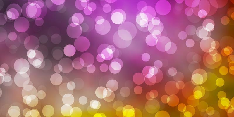 Light Blue Yellow vector template with circles
