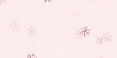 Light red vector natural backdrop with flowers