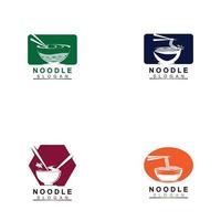 Noodle logo Vector Icon llustration