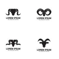 Goat Logo Template vector icon