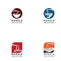 Noodle logo Vector Icon llustration design