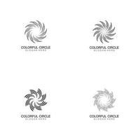 plantilla de vector de diseño de logotipo de círculo