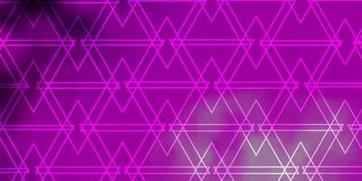 Light Pink vector backdrop with lines triangles