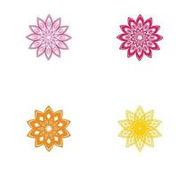 Flower logo Stylized flower vector