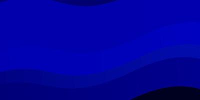 Dark BLUE vector background with bent lines