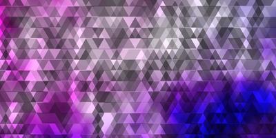 Light Purple Pink vector background with lines triangles