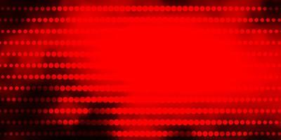 Dark Red vector background with circles