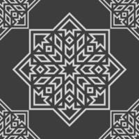 Geometric fabric abstract ethnic pattern vector