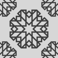 Geometric fabric abstract ethnic pattern vector