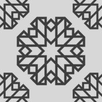 Geometric fabric abstract ethnic pattern vector