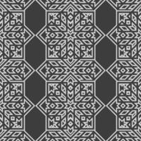 Geometric fabric abstract ethnic pattern vector