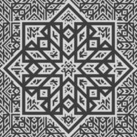 Geometric fabric abstract ethnic pattern vector