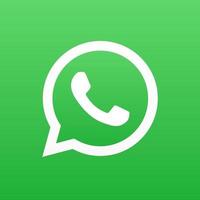 Social Media Whatsapp Logo Mobile App icon free vector