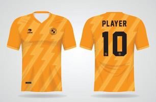 Plantilla de camiseta deportiva para uniformes de equipos y diseño de camisetas de fútbol. vector