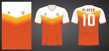 Plantilla de camiseta deportiva para uniformes de equipos y diseño de camisetas de fútbol. vector