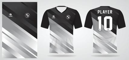 Plantilla de camiseta deportiva para uniformes de equipos y diseño de camisetas de fútbol. vector