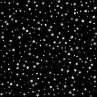 Silver stars background sparkling christmas lights confetti vector