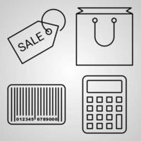 Simple Set of E commerce Vector Line Icons