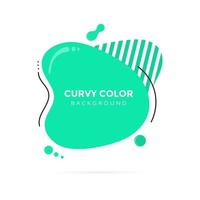 Modern liquid abstract element shape memphis style vector