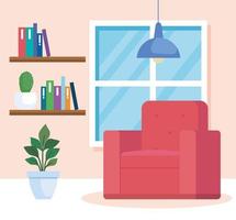 living room home place icon vector