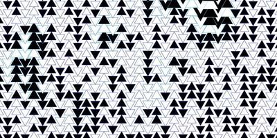 telón de fondo de vector azul oscuro con líneas triángulos