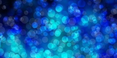 Light BLUE vector background with bubbles