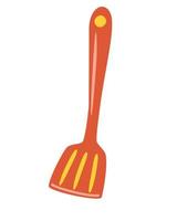 Kitchen spatula on white background vector