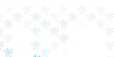 Light Pink Blue vector background with covid19 symbols