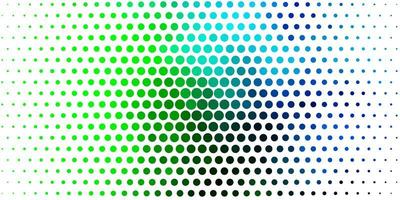 Light Blue Green vector pattern with circles