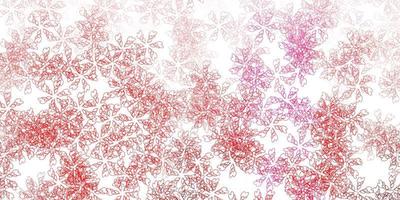 Light pink vector abstract texture with leaves