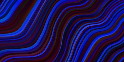 Dark Blue Red vector background with lines