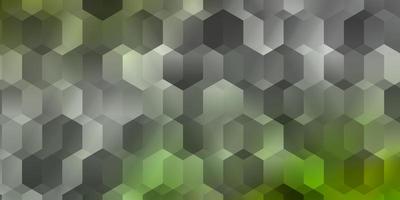 Light Green Yellow vector pattern with colorful hexagons