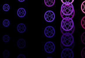 Dark Blue Red vector pattern with magic elements