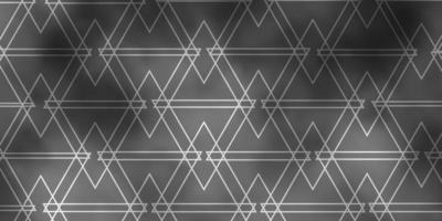 Light Gray vector backdrop with lines triangles Decorative design in abstract style with triangles Pattern for commercials