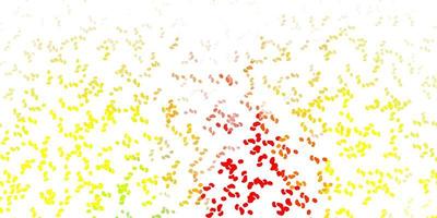 Light red yellow vector backdrop with chaotic shapes