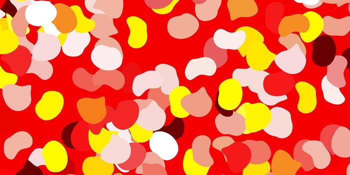 Light red yellow vector template with abstract forms