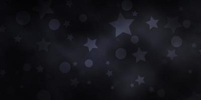 Fondo de vector gris claro con círculos estrellas ilustración colorida con plantilla de estrellas de puntos degradados para sitios web de tarjetas de visita