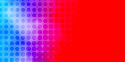 textura de vector rojo azul claro con discos diseño decorativo abstracto en estilo degradado con burbujas nueva plantilla para un libro de marca