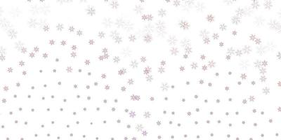 Light red vector abstract backdrop with leaves