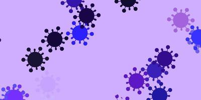 Light purple vector template with flu signs