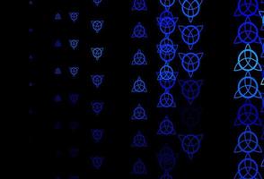 Dark BLUE vector pattern with magic elements