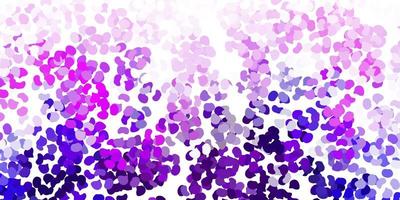 Light purple vector texture with memphis shapes