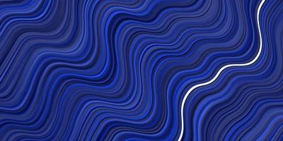 Dark BLUE vector background with bent lines Brand new colorful illustration with bent lines Pattern for ads commercials