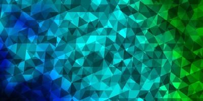 Light Blue Green vector background with polygonal style